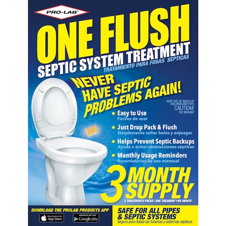 Pro-Lab Pro-Lab One Flush No Scent Septic & Plumbing Treatment 8 oz Stick ON102